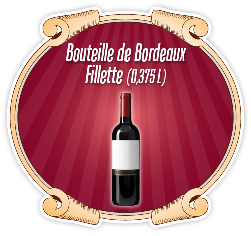 La fillette ou demie de Bordeaux (0,375 L)